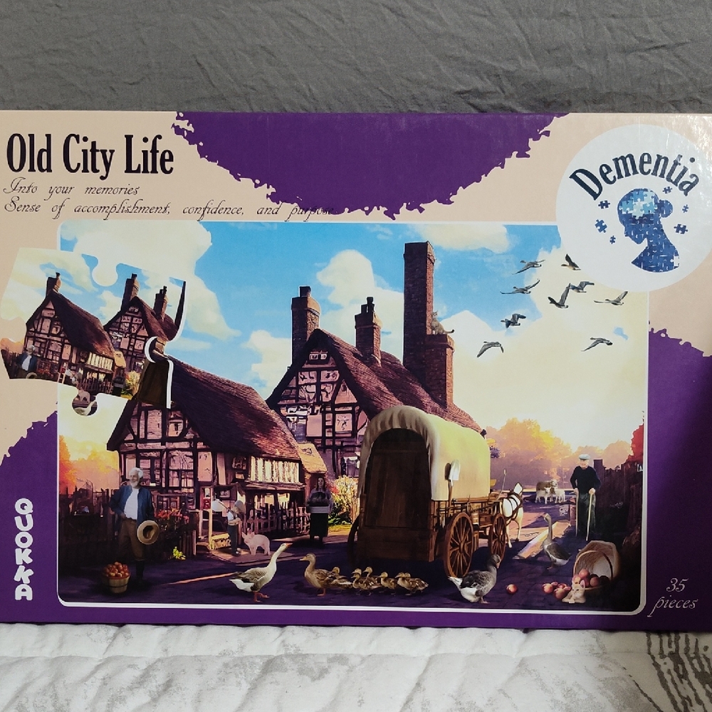 Quokka "Old City Life" Dementia Puzzle, 35 Large Pieces